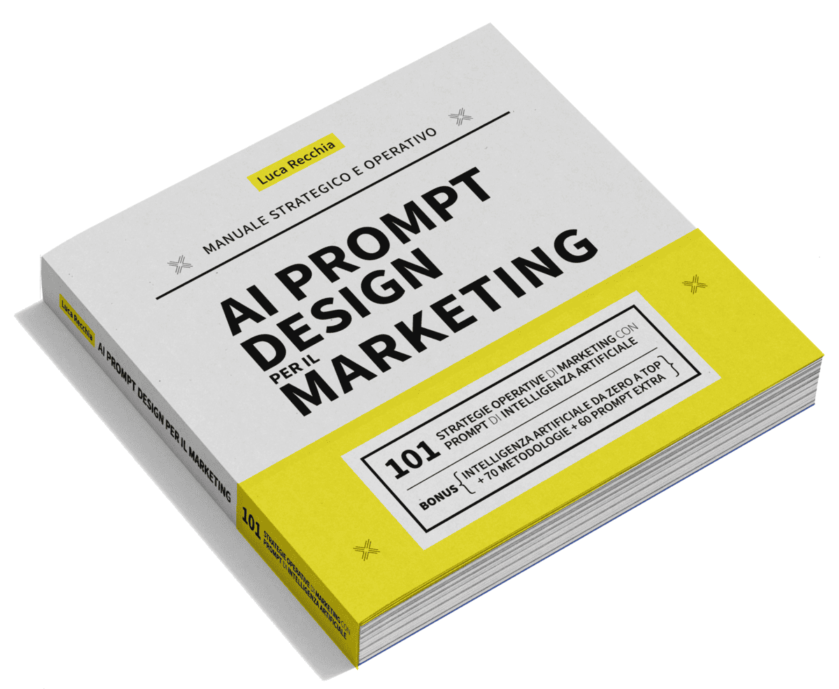 Copertina del libro AI Prompt Design per il Marketing di Luca Recchia